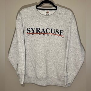 Vintage Syracuse University Sweatshirt Fruit Of The Loom USA Made Mens Large (G)